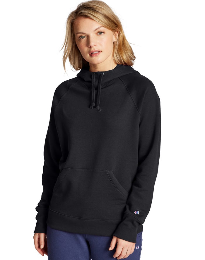 Champion Hoodie Dames - Zwart - Powerblend ( 647301-OMA )